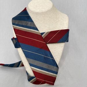 Vintage USA Englund's Apparel Mens Neck Tie Silk Multicolor Repp Stripes